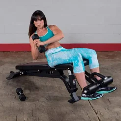 Body-Solid Pro Clubline Adjustable Bench for Abdominal and Core Training Black