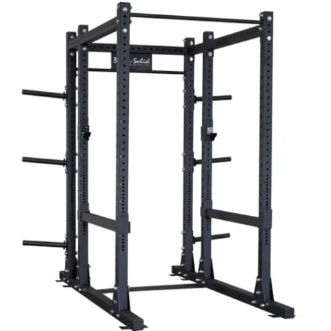 Body-Solid Pro ClubLine Power Rack with Rear Extension Black