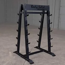 Body-Solid Pro Clubline SBBR100 Fixed Weight Barbell Rack Black