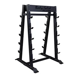 Body-Solid Pro Clubline SBBR100 Fixed Weight Barbell Rack Black