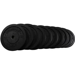 Body-Solid Rubber Coated Olympic Weight Plate Black