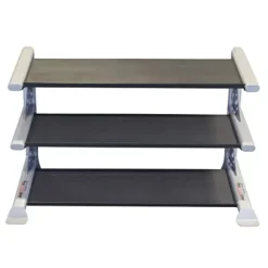 Body-Solid SDKR1000DB Pro Clubline 3-Tier Dumbbell Rack Black