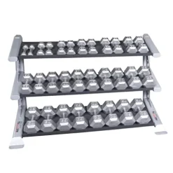 Body-Solid SDKR1000DB Pro Clubline 3-Tier Dumbbell Rack Black