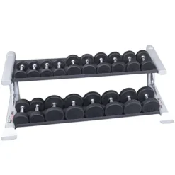 Body-Solid SDKR500DB Pro Clubline 2-Tier Dumbbell Rack Grey/Black