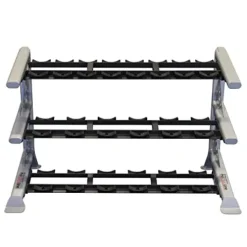Body-Solid SDKR1000SD 3-Tier Saddle Dumbbell Rack Grey/Black
