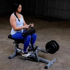 Body-Solid Seated Calf Raise Exercise Machine Silver