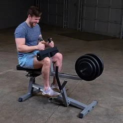 Body-Solid Seated Calf Raise Exercise Machine Silver