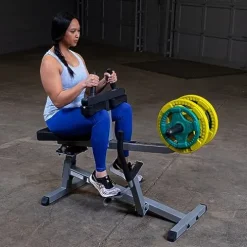 Body-Solid Seated Calf Raise Exercise Machine Silver