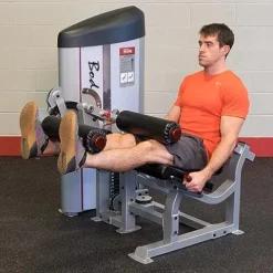 Body-Solid S2LEC Leg Extension & Leg Curl Machine Silver