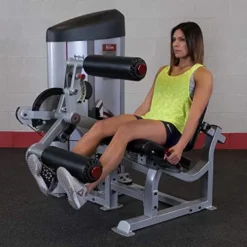 Body-Solid S2LEC Leg Extension & Leg Curl Machine Silver