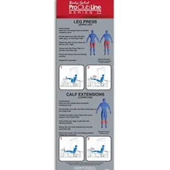 Body-Solid S2LPC-2 Pro Clubline Series II Leg Press and Calf Raise Machine Gray