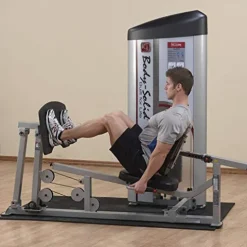 Body-Solid S2LPC-2 Pro Clubline Series II Leg Press and Calf Raise Machine Gray