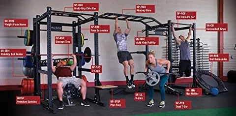 Body-Solid SPR1000DBBack Pro Clubline Double Power Rack Extension Black