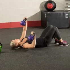 Body-Solid Vinyl Coated Kettlebell Set Multicolor