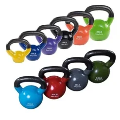 Body-Solid Vinyl Coated Kettlebell Set Multicolor
