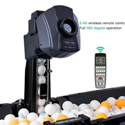 Boknight Table Tennis Robot with Capture Net Black