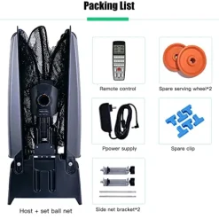 Boknight Table Tennis Robot with Capture Net Black