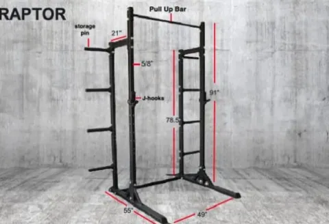 Bolt Fitness Supply Raptor Full Power Rack Black