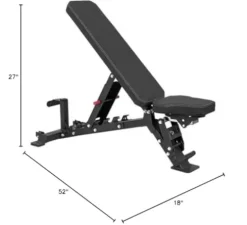Bolt Fitness Supply VENOM Gapless Adjustable Bench Black