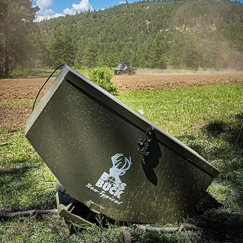 Boss Buck ATV Spreader with Adjustable Flow Rate & 4 Prong Tail Light Adapter, 2 Pack