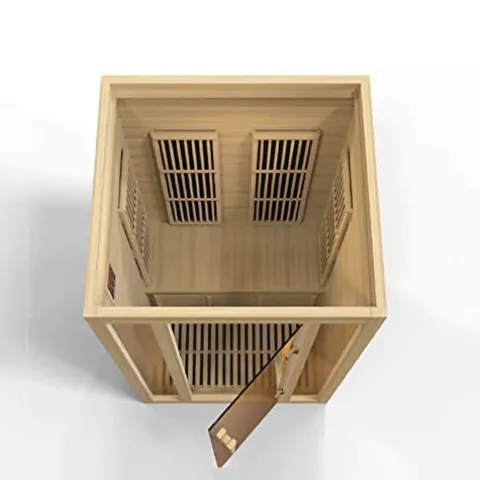 BOTARO Maxxus Saunas MX-J206-01 Seattle Carbon Far Infrared Sauna for 2 Persons Hemlock Wood