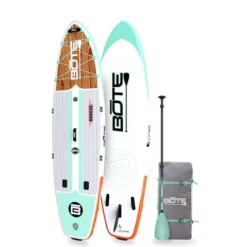 BOTE 10′ FT 8″ Breeze Aero Inflatable Stand Up Paddle Board Classic Mangrove