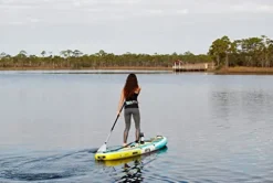 BOTE 10′ FT 8″ Breeze Aero Inflatable Stand Up Paddle Board Full Trax Citron