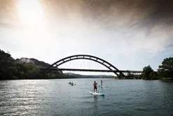 BOTE 10′ FT 8″ Breeze Aero Inflatable Stand Up Paddle Board Full Trax Citron