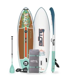 BOTE 10′ FT 4″ Wulf Aero Inflatable Stand Up Paddle Board Kit Native Floral