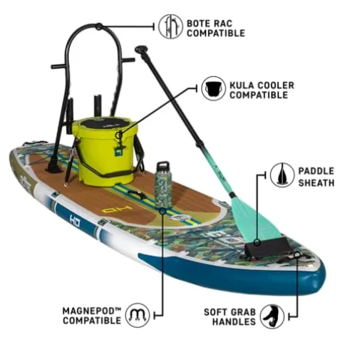 BOTE HD Aero Inflatable Stand Up Paddle Board MAGNEPod Compatible Blow Up iSUP 11 FT 6 in – Native Bombardier