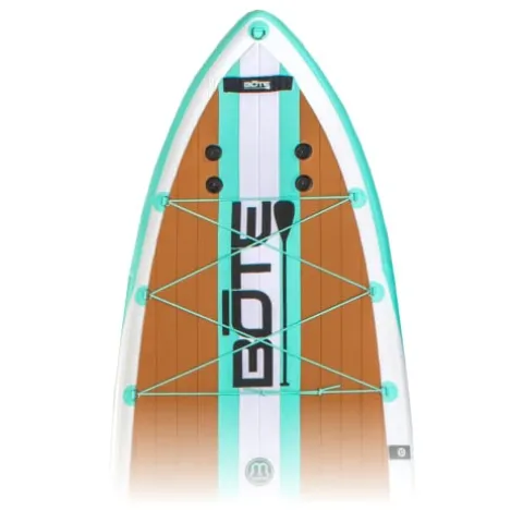 BOTE HD Aero Inflatable Stand Up Paddle Board MAGNEPod Compatible Blow Up iSUP – 11 FT 6 in – Full Trax Seafoam