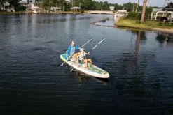 BOTE Low Rider Aero Inflatable Stand Up Paddle Board MAGNEPod Blow Up iSUP Full Trax Navy