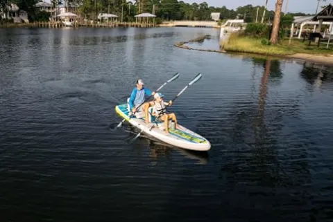 BOTE Low Rider Aero Inflatable Stand Up Paddle Board MAGNEPod Blow Up iSUP Full Trax Navy