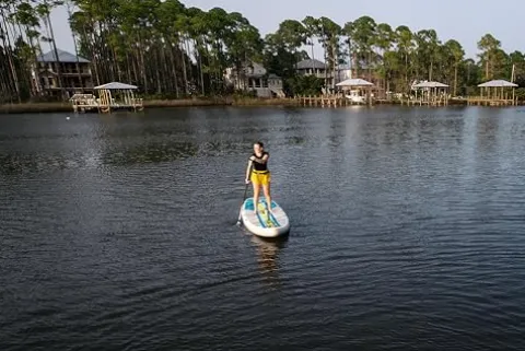 BOTE Low Rider Aero Inflatable Stand Up Paddle Board MAGNEPod Blow Up iSUP Full Trax Navy