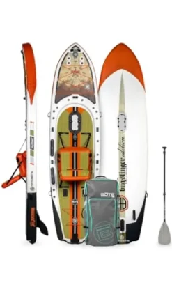 BOTE Rackham Aero Inflatable Stand Up Fishing Paddle Board Bug Slinger Backwater