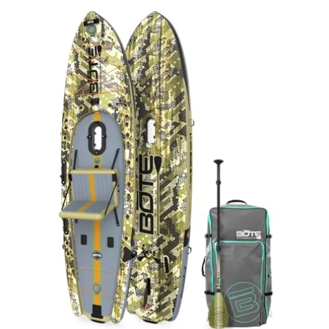 BOTE Rackham Aero Inflatable Fishing Paddle Board 12’4″ Verge Camo