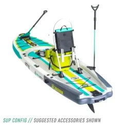BOTE Rackham Aero Inflatable Stand Up Fishing Paddle Board Full Trax Jade