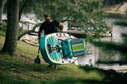 BOTE Rackham Aero Inflatable Stand Up Fishing Paddle Board Full Trax Jade