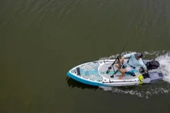 BOTE Rover Aero 12 FT 6 in Inflatable Micro Skiff BugSlinger Silver King