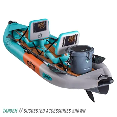 BOTE Zeppelin Aero 12 FT Inflatable Kayak Package Native Aqua