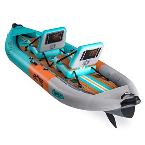 BOTE Zeppelin Aero 12 FT Inflatable Kayak Package Native Aqua