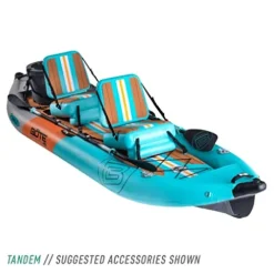 BOTE Zeppelin Aero 12 FT Inflatable Kayak Package Native Aqua