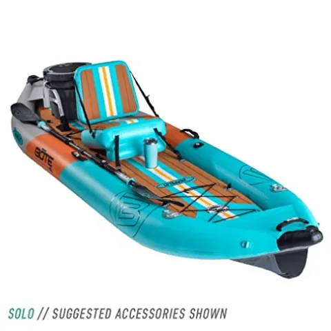 BOTE Zeppelin Aero 12 FT Inflatable Kayak Package Native Aqua