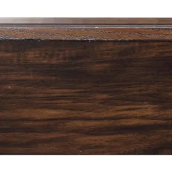 BOWERY HILL Shuffleboard Table Brown Blue Red