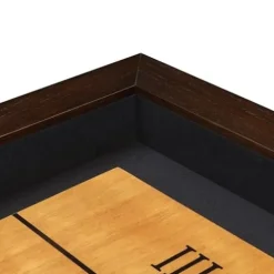 BOWERY HILL Shuffleboard Table Brown Blue Red