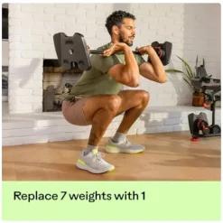 Bowflex SelectTech 2080 Barbell with Curl Bar Black