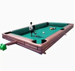 BOZHOUYUPIN Inflatable Snooker Football Pool Table Red/Green