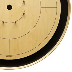 BrownCastle Crokinole Tournament Board with Carry Case Tracey Black