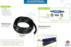 BUBBLE TUBING Fine Bubble Self-Sinking Diffuser Airline Black 100′