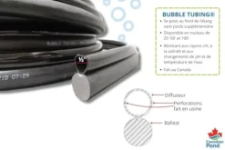 BUBBLE TUBING Fine Bubble Self-Sinking Diffuser Airline Black 100′